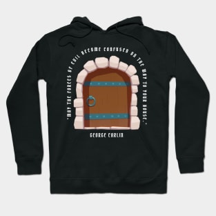 George Carlin & the forces of evil Hoodie